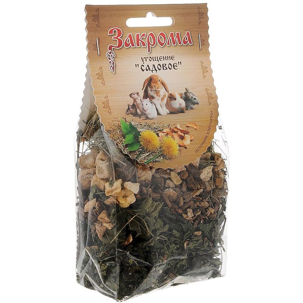 Лакомство для грызунов Закрома Угощение Садовое, Пакет 50 г