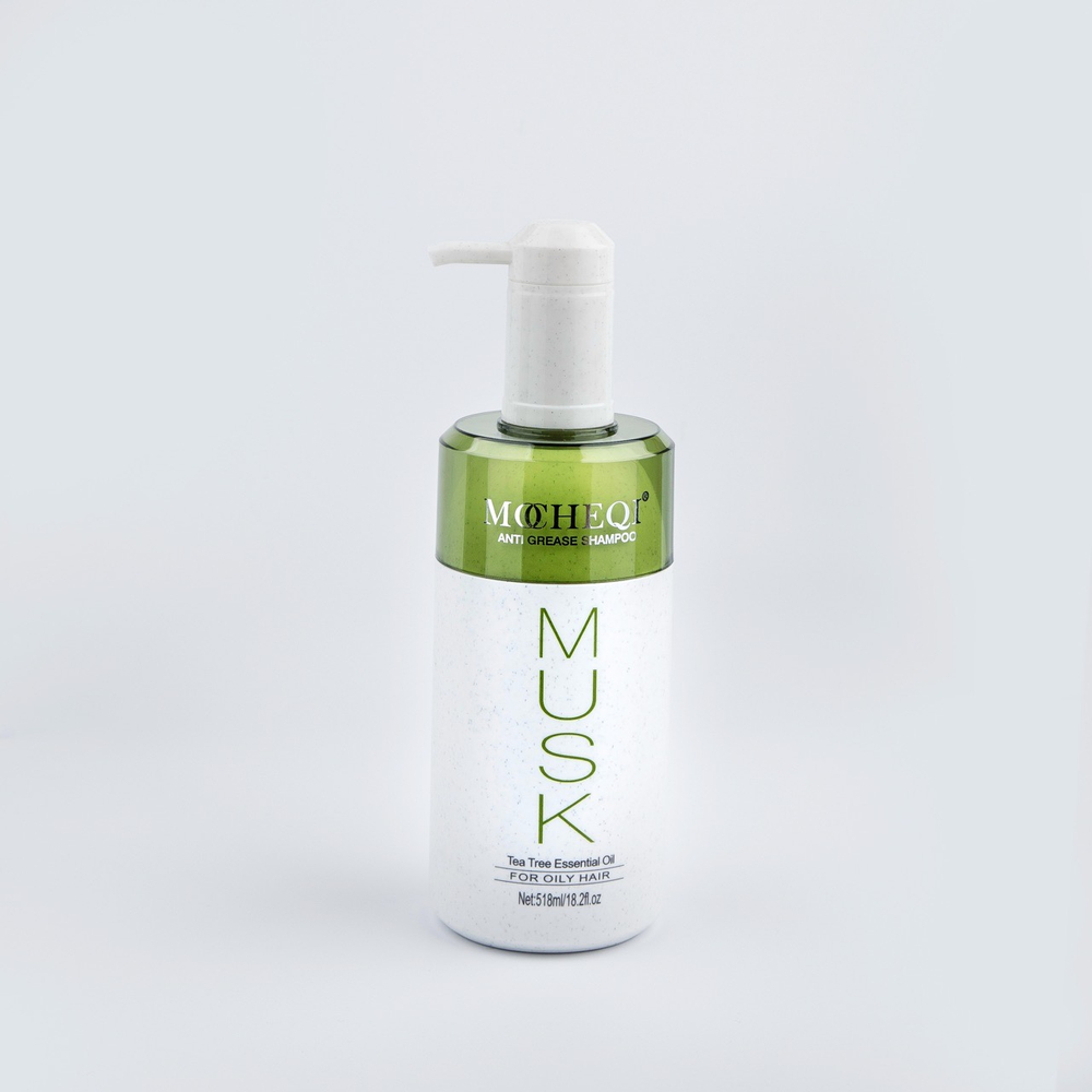 MOCHEQI Professional Musk Anti-Grease Shampoo — шампунь для жирной кожи головы с кератином и маслом чайного дерева