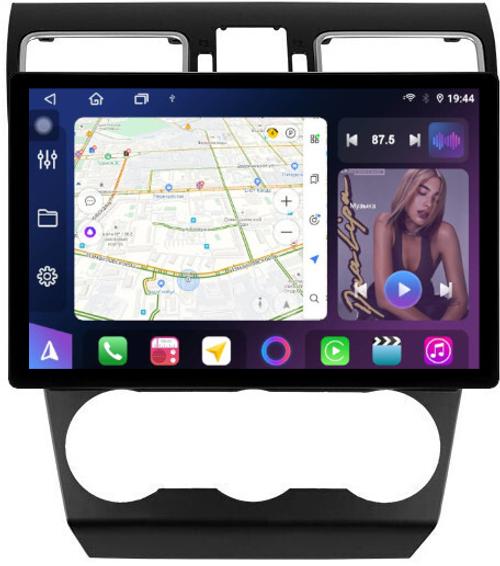Магнитола для Subaru Forester 4 2015-2018, Impreza 4, XV 1 - FarCar BX877 монитор 13" 2K QLED на Android 13, TS10, 6+128, CarPlay, 4G SIM-слот