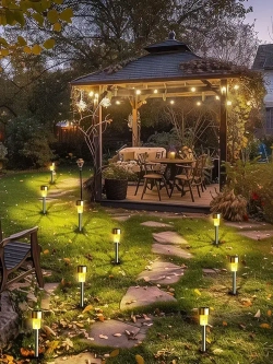 Светильник уличный садовый на солнечной батарее, фонарики садовые на солнечной батарее