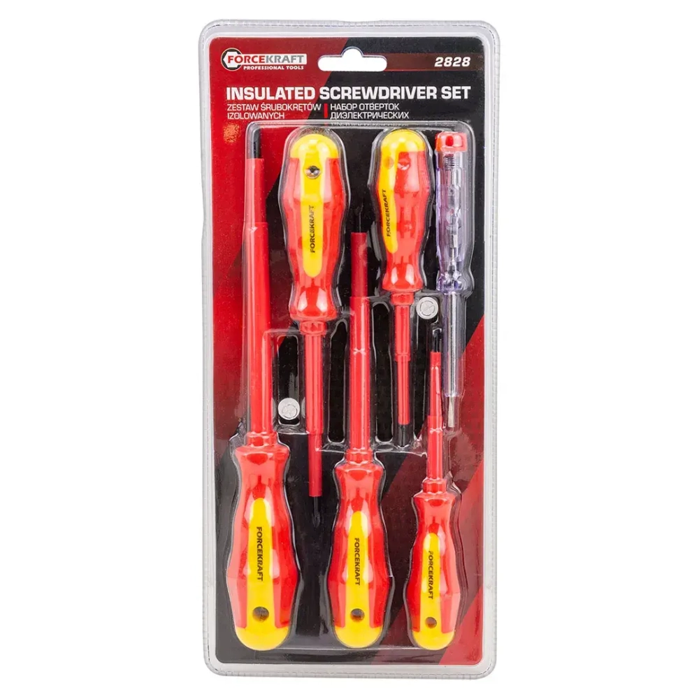 Отвертки диэлектрические, набор 6пр. FORCEKRAFT FK-2828