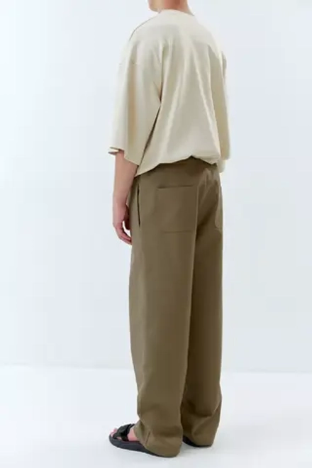 Брюки мужские из хлопка цвета хаки