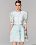 Укороченная блуза из батиста