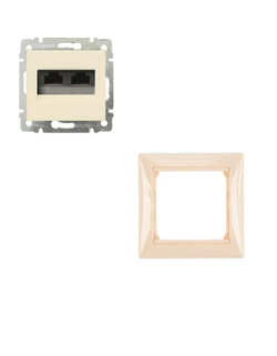 Legrand розетка 4131 INT с рамкой 1 с/к