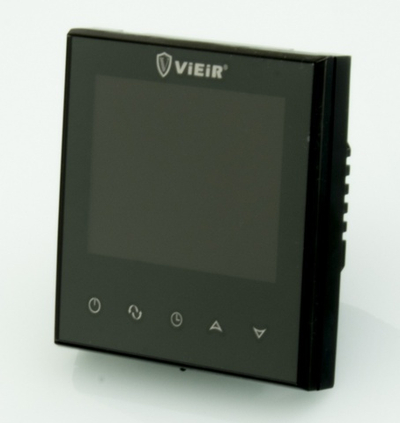 Термостат комн. сенср на корп. (ЧЕРНЫЙ) ViEiR  (100/1шт)