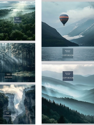 Тетрадь А5 48л. клетка "Cold nature" мелов.облистер (Проф-Пресс)