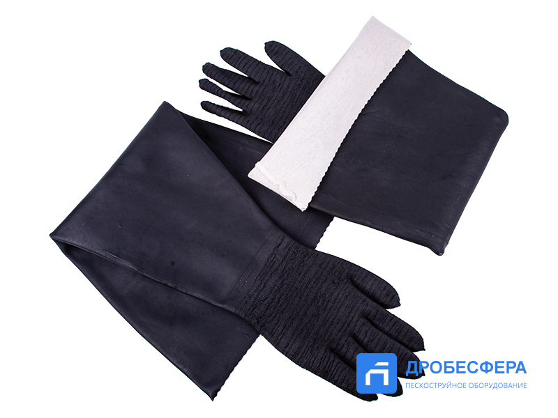 Перчатки камерные 800 мм текстурированные с подкладкой 800 textured
