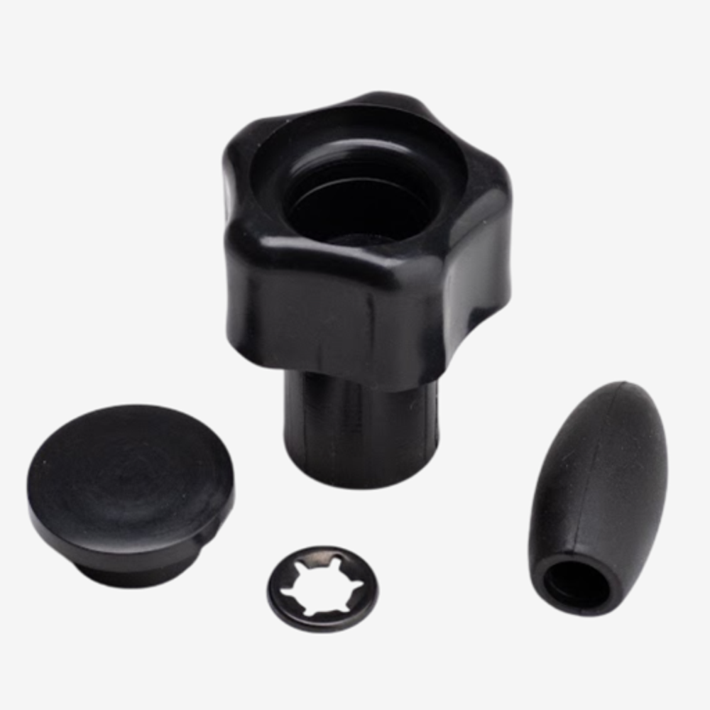 Запасные ручки для опорного колеса и хомута ТК BLACK (комплект) Trailercom