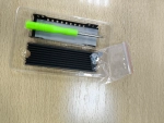 Радиатор SSD Jonsbo FinalCool M.2, для PS5, алюминиевый, пассивное охлаждение, 74х24х10 мм
