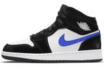 Jordan 1 Mid Black Racer Blue White GS