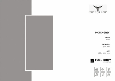 Керамогранит Full Body Mono Grey 60х120