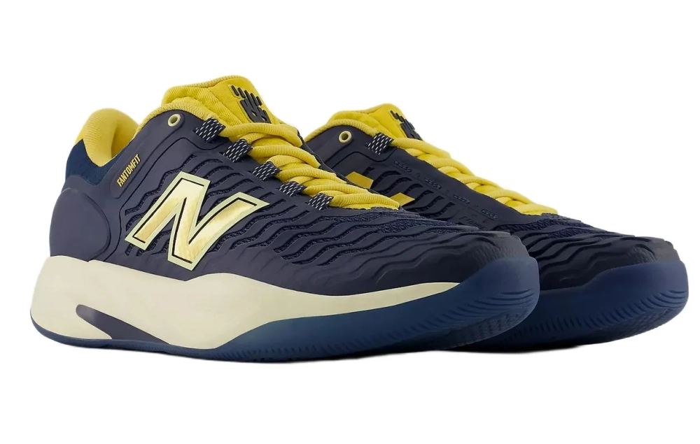 Мужские кроссовки теннисные New Balance Fresh Foam X CT-Rally V2 - navy/yellow