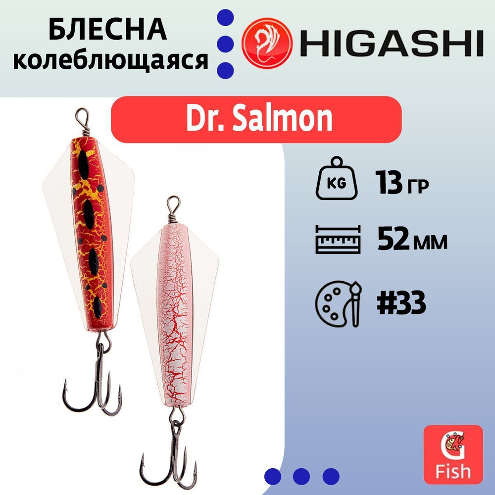 Блесна колеблющаяся Dr. Salmon 26g #21