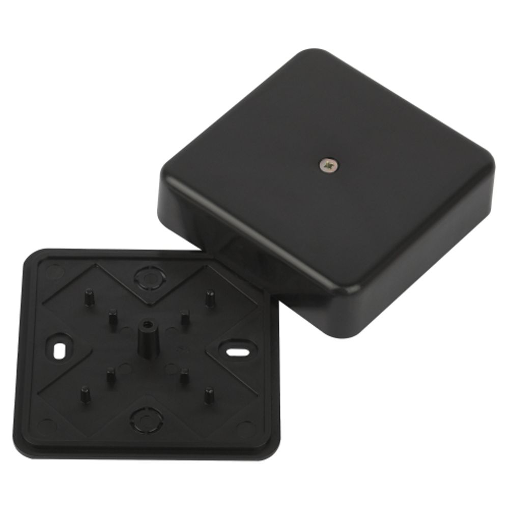 Распаячная коробка ЭРА BS-B-75-75-20 для кабель-канала черная 75х75х20мм IP40