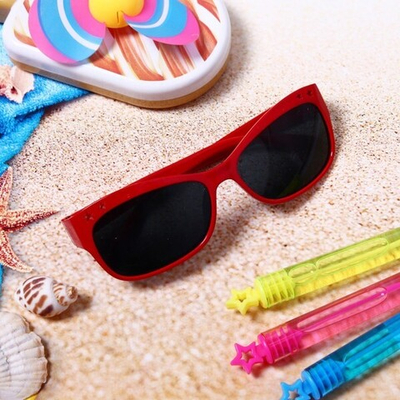 Очки солнцезащитные детские «Baby BooM», звезды, микс 6 цветов