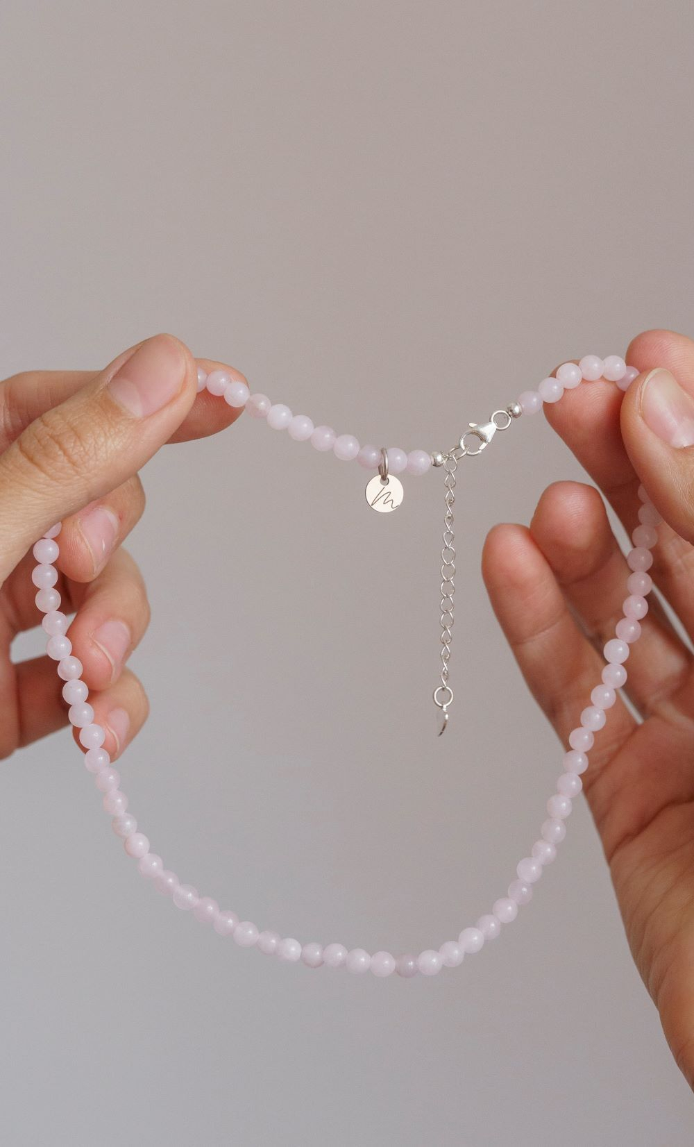 Браслет "Memo about Love&Luck" двойной из природного розового кварца