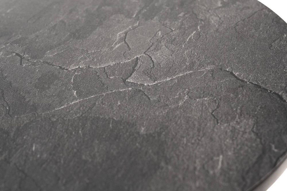 "Кипр" интерьерный стол из HPL круглый Ø30 H40, цвет "серый гранит"