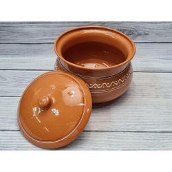 Супница 3,8 л d 22 см h14,5 см "Псковский" керамика ПГ [1]