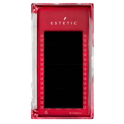 Ресницы черные Le Maitre "Estetic" 16 линий C+ 0.10 12 mm