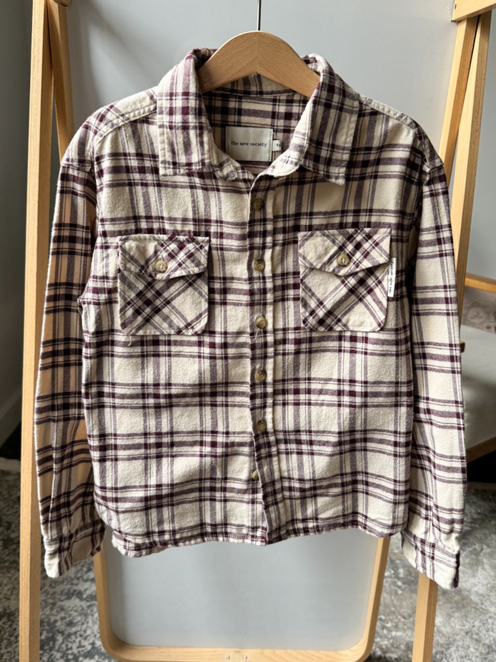 Хлопковая рубашка The New Society , 128