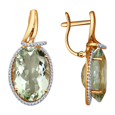 Серьги Au 585 (724051)