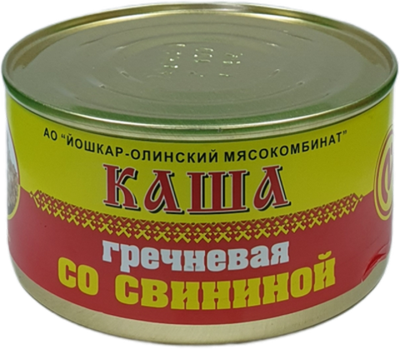 каша гречневая со СВИНИНОЙ 325гр*18 ЙоЛа *4606639026440