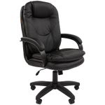 Кресло руководителя Chairman 668 LT, PL, экокожа черная, механизм качания