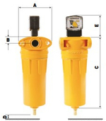 Comprag dff-025 m комплектный магистральный фильтр сжатого воздуха