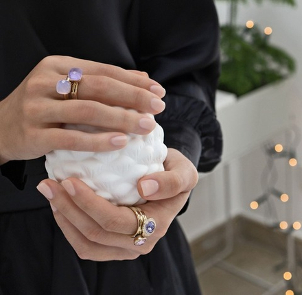 Кольцо Qudo FIRENZE 17.2 (S) Rose Water Opal 107000/40-5909 17.2 размер 17,2