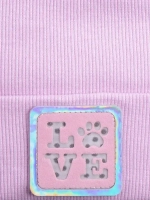 Шапка с ушками трикотажная осенняя