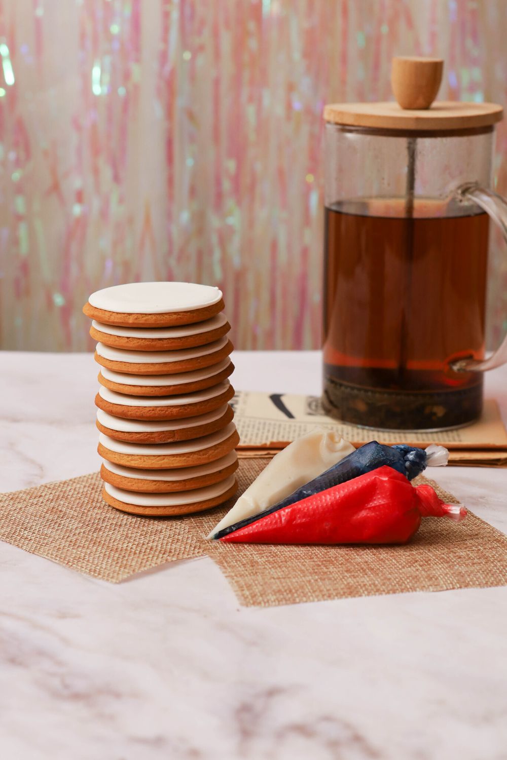 Набор для мастер - класса росписи круглых пряников с покрытием