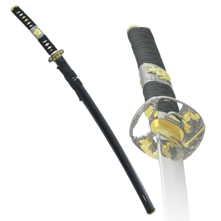 Art Gladius Катана самурайский меч черные ножны