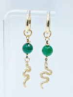 91004383 Серьги Роман с камнем