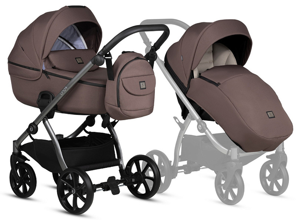 Детская коляска Tutis Uno 5 Plus Essential collection 3 в 1 1402159 Cocoa