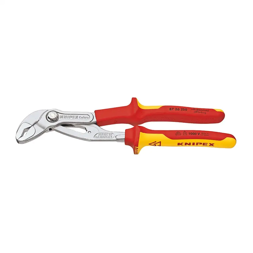 Клещи трубные Cobra® VDE хромированные 250 мм Knipex 87 26 250