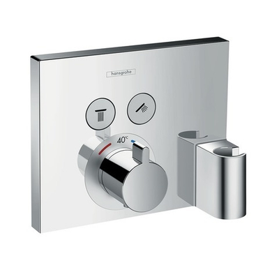 Смеситель встроенный термостат с 2 запорными клапанами Hansgrohe ShowerSelect 15765000