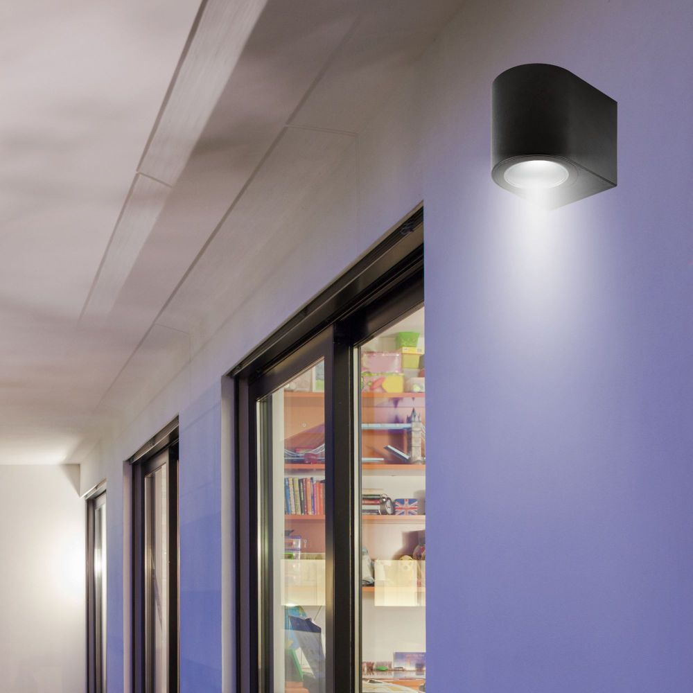 UUL-P51A 6W-GU10 IP65 BLACK Светильник уличный. под лампу GU10. Архитектурный накладной. Корпус черный. TM Uniel