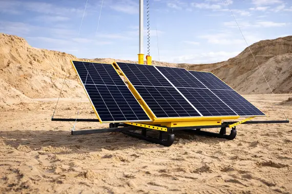 Передвижная автономная осветительная установка YASHEL на солнечных батареях