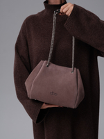 Замшевая сумка DBR 31202 капучино/велюр