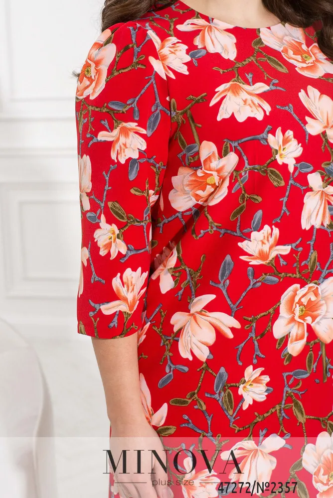 Платье 2357-красный Minova