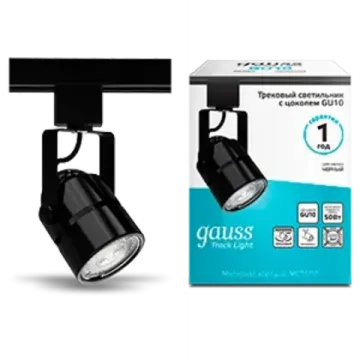Однофазный трековый светильник 1*GU10 220V IP20 TR003 чёрный Track Light Bulb Gauss