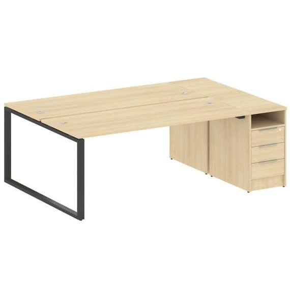 Метал Систем Рабочая станция с тумбой на О-образном м/к БО.РС-СТП-2.5