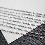 Цепочка сталь, тонкая, р-р 1.3мм, пролезают бусинки от 8 мм, цена за отрезок 50 см