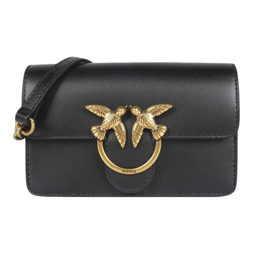 Сумка Pinko Bag Waist Bag Messenger Shoulder Bag Mini Black Gold,  1P21SC-Y6JC-Z99