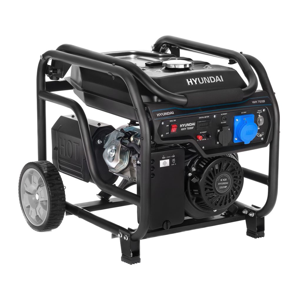 Бензиновый генератор Hyundai HHY 7050F - [5 кВт / 220V]