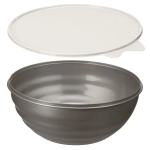 Миска с крышкой 2,8л, Wave, Металлик бежевый