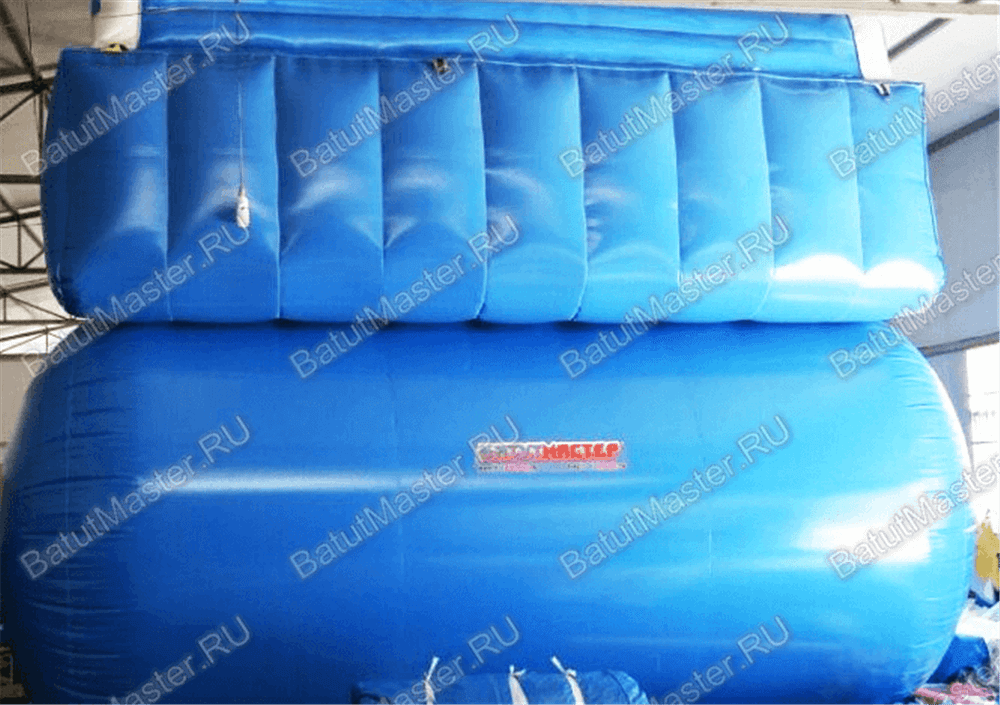 Большой надувной батут-горка "Волна - 2" 15*7*11 м