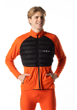 ЛОНГСЛИВ С ПУХОВОЙ ВСТАВКОЙ МУЖСКОЙ LONG SLEEVE DOWN PUFFER | TANGERINE