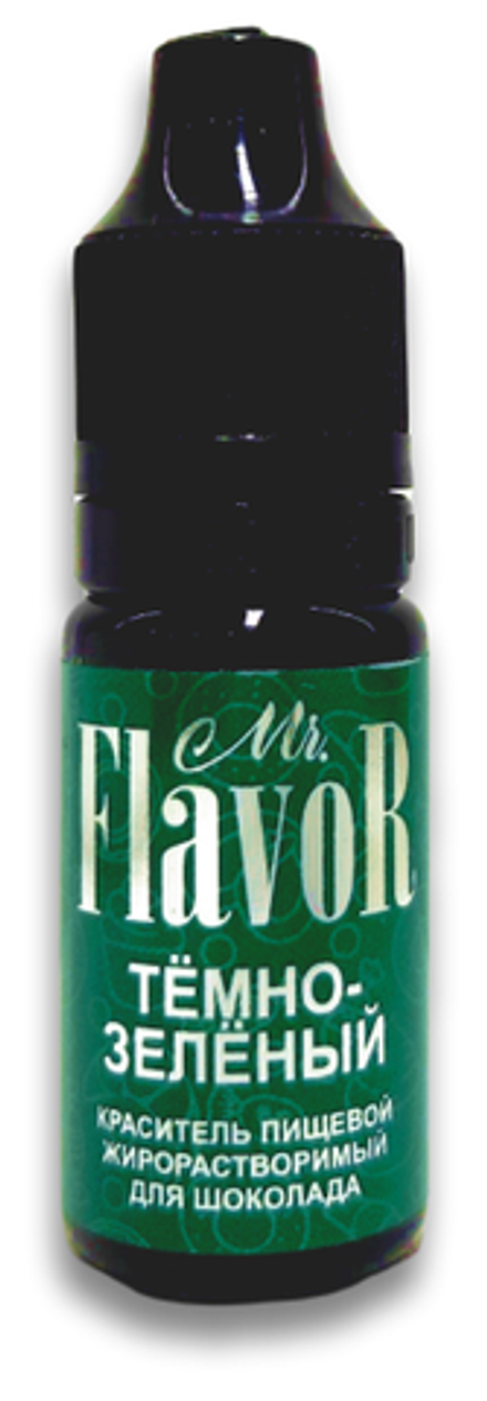 Краситель пищевой Mr.Flavor жирорастворимый Темно-зеленый 10 мл