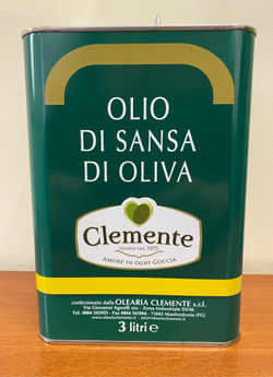 Оливковое масло Clemente Для жарки Рафинированное (Pomace) 3 литр, Италия